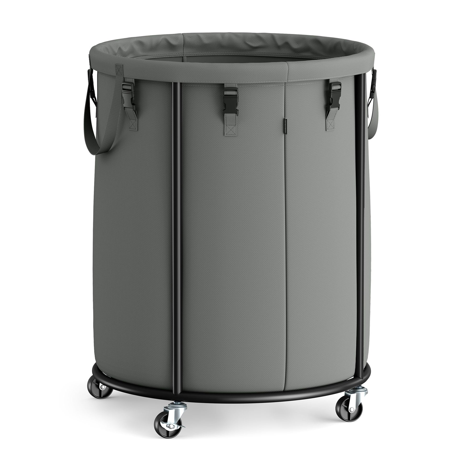 Laundry Basket with Wheels, Rolling Laundry Hamper with Steel Frame - image 5