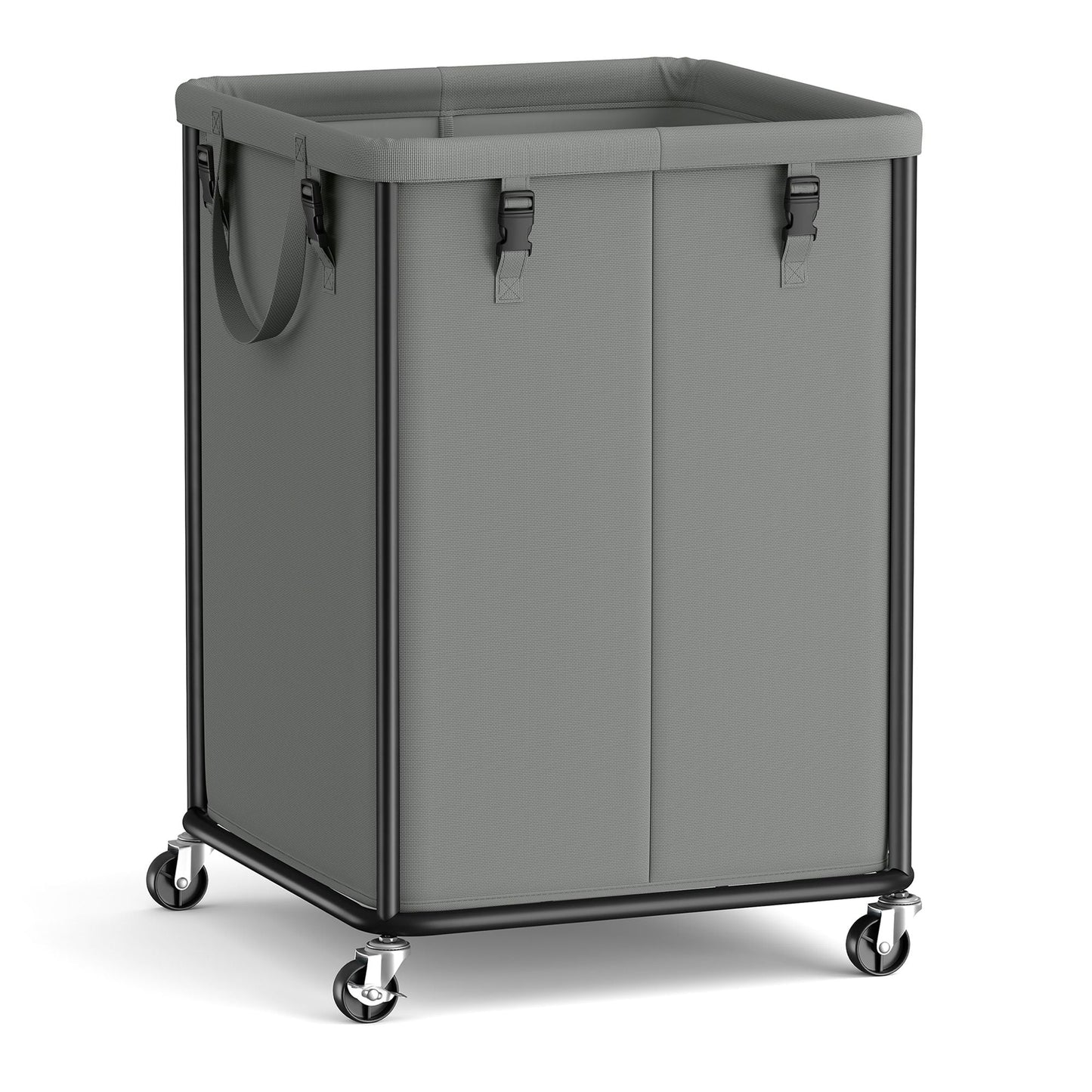 Laundry Basket with Wheels, Rolling Laundry Hamper with Steel Frame - image 19