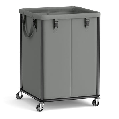 Laundry Basket with Wheels, Rolling Laundry Hamper with Steel Frame - image 19