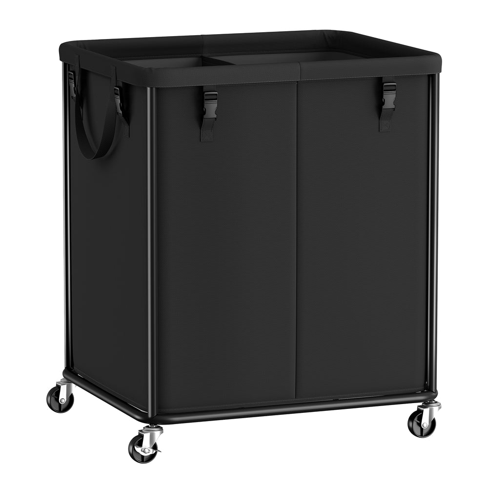 Laundry Basket with Wheels & Removable Liner Bag - image 1