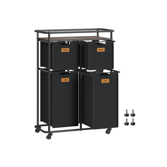 Laundry Basket with Wheels, 39.6 Gal. (150 L)