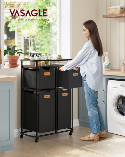 Laundry Basket with Wheels, 39.6 Gal. (150 L)