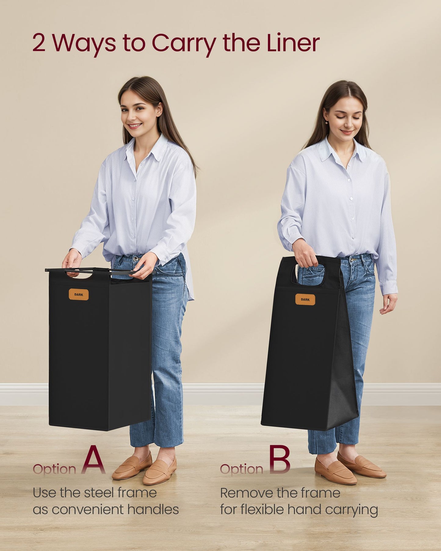 Laundry Basket with Wheels, 39.6 Gal. (150 L)
