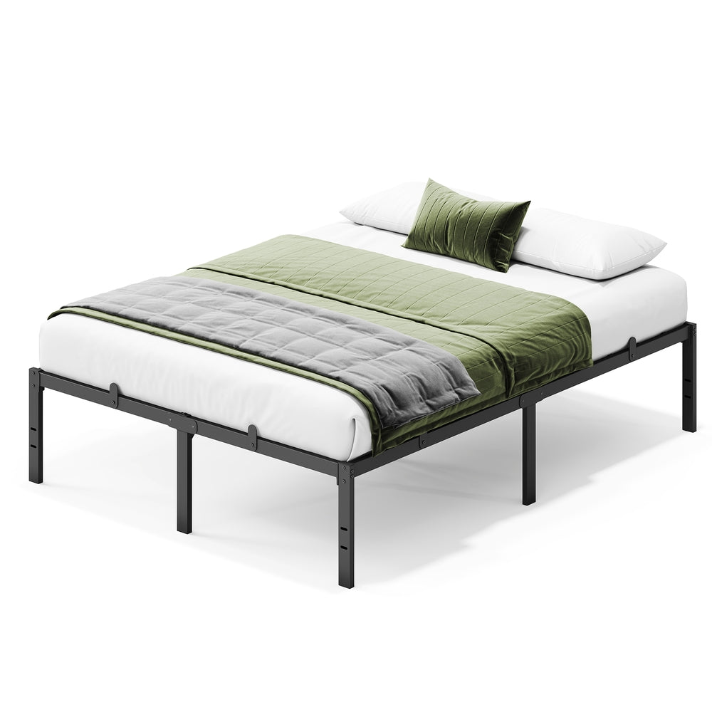 Black Steel Bed Frame — 140 x 190 cm