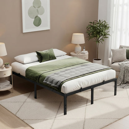 Black Steel Bed Frame — 140 x 190 cm