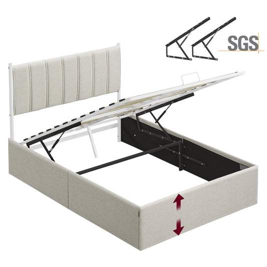 Lift Up Storage Bed Frame Queen Size