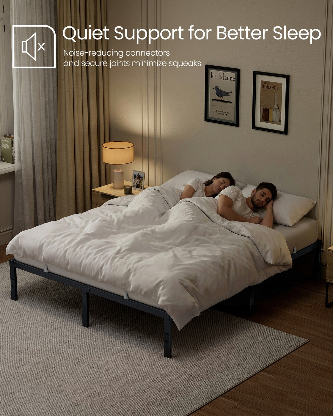 Twin Metal Bed Frame 14 Inches Tall - image 20