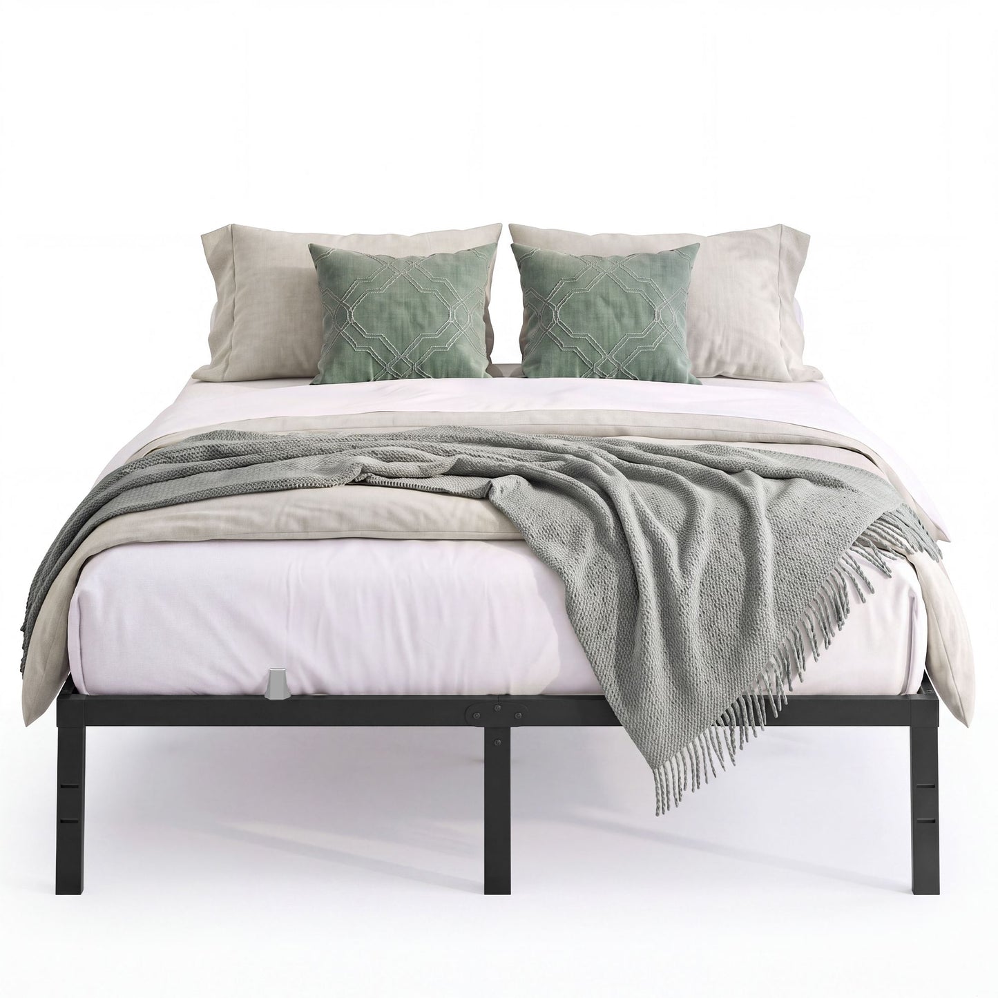 Metal Platform Bed Frame, 14 Inch, with Mattress Retainers, Heavy Duty, Under Bed Storage - image 7