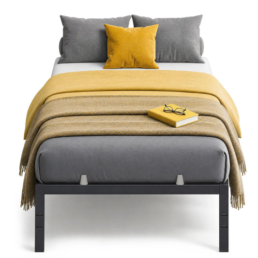 Metal Platform Bed Frame, 14 Inch, with Mattress Retainers, Heavy Duty, Under Bed Storage - image 1