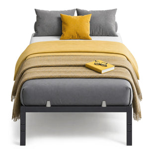 Metal Platform Bed Frame, 14 Inch, with Mattress Retainers, Heavy Duty, Under Bed Storage - image 1