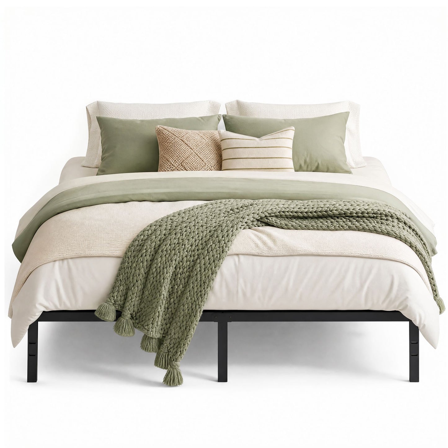 Metal Platform Bed Frame, 14 Inch, with Mattress Retainers, Heavy Duty, Under Bed Storage - image 10