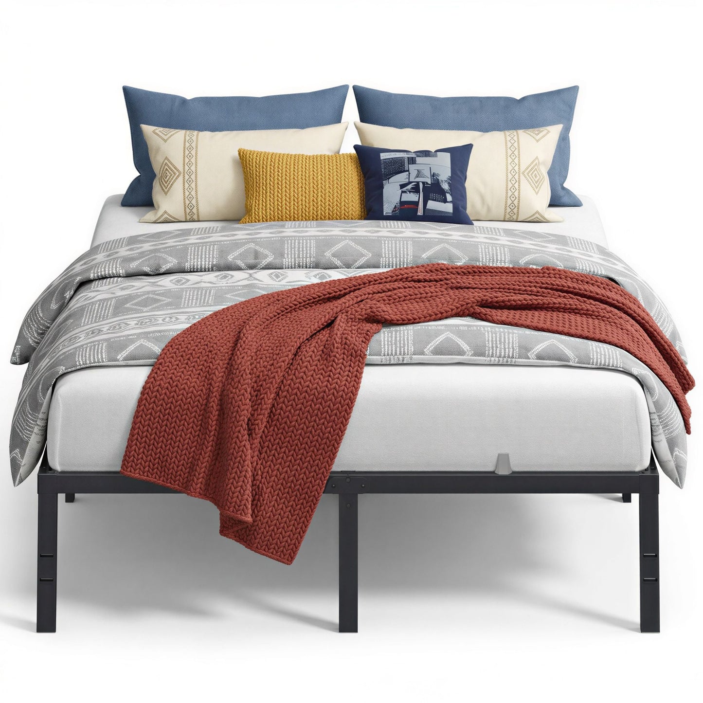 Twin Metal Bed Frame 16 Inches Tall - image 35