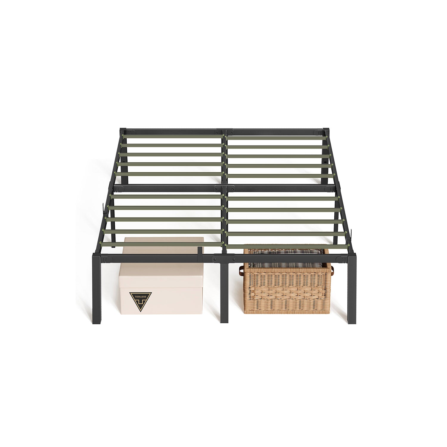 Heavy-Duty Platform Bed Frame Full Size, Quick Assembly