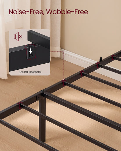 Single Bed Frame 90 x 190 cm 250 kg Weight Capacity Slate Grey - image 21