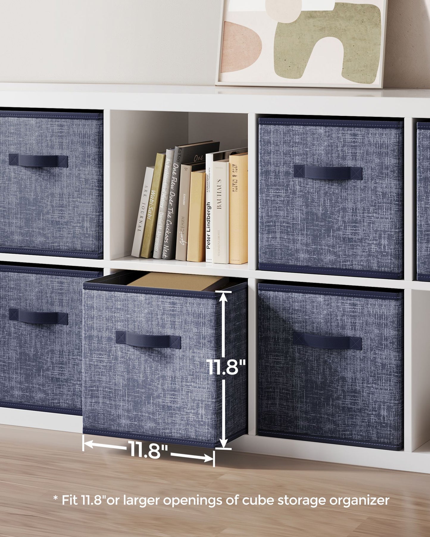 Non-Woven Fabric Storage Cubes with Double Handles - HWLEXTRA 