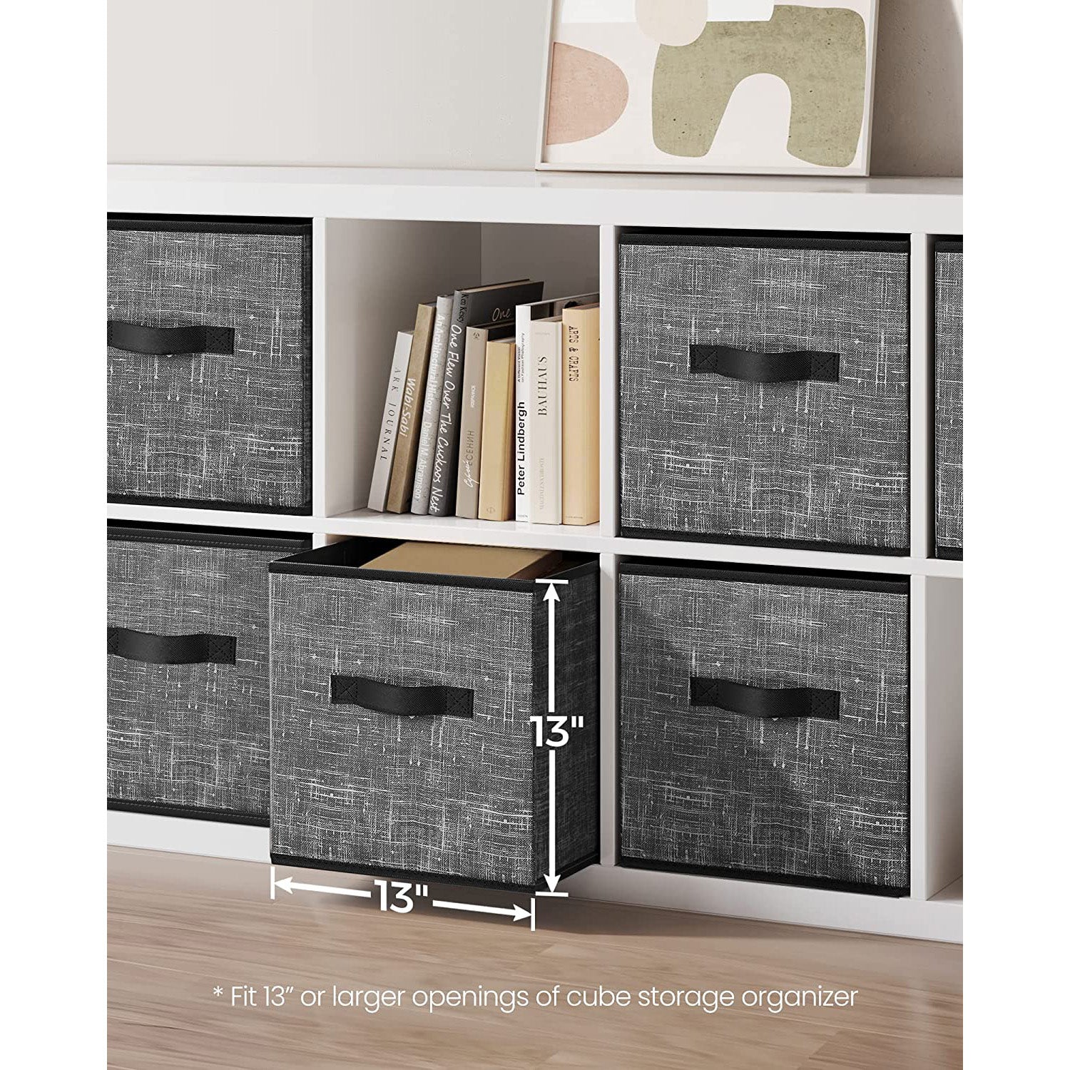 Non-Woven Fabric Storage Cubes with Double Handles - HWLEXTRA 