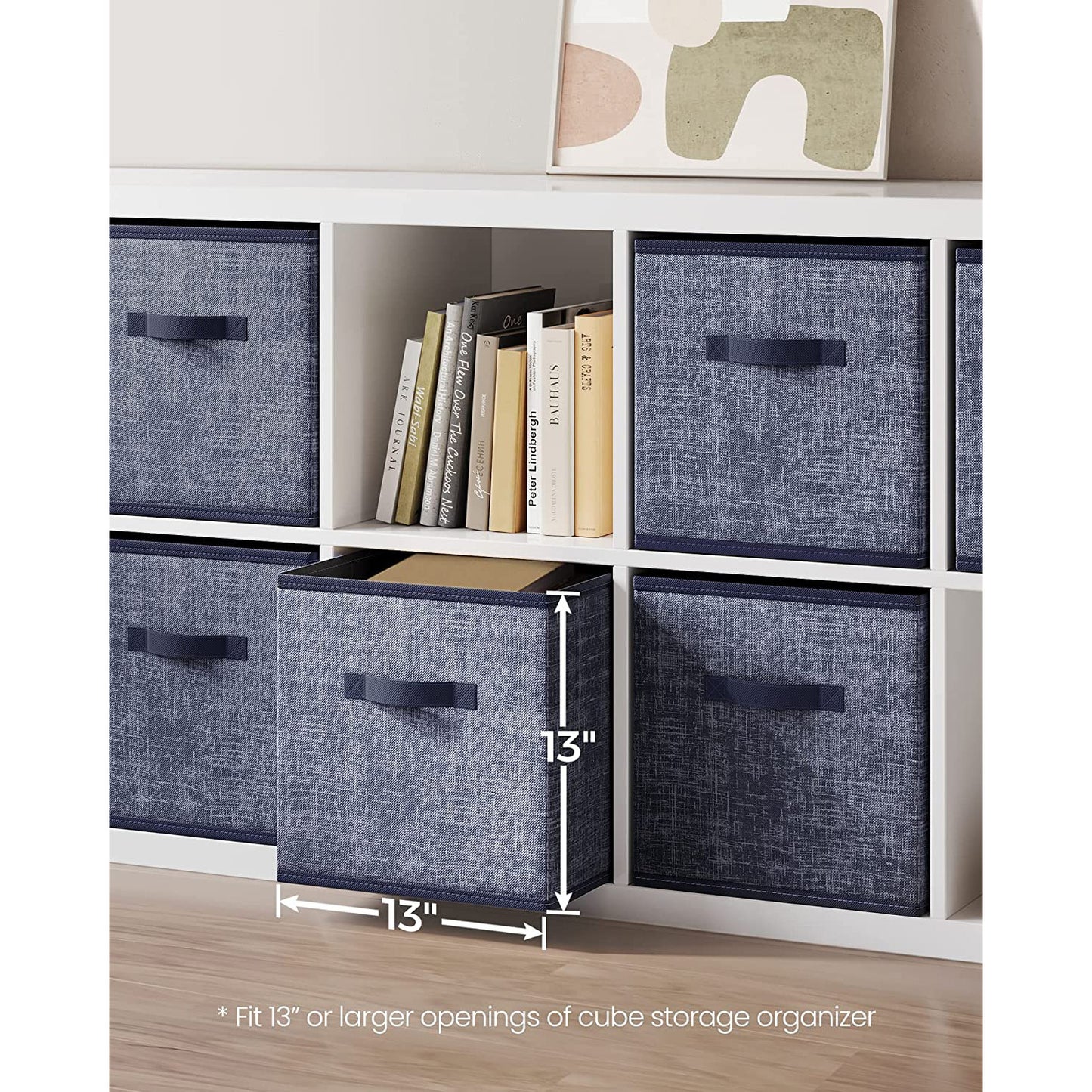 Non-Woven Fabric Storage Cubes with Double Handles - HWLEXTRA 
