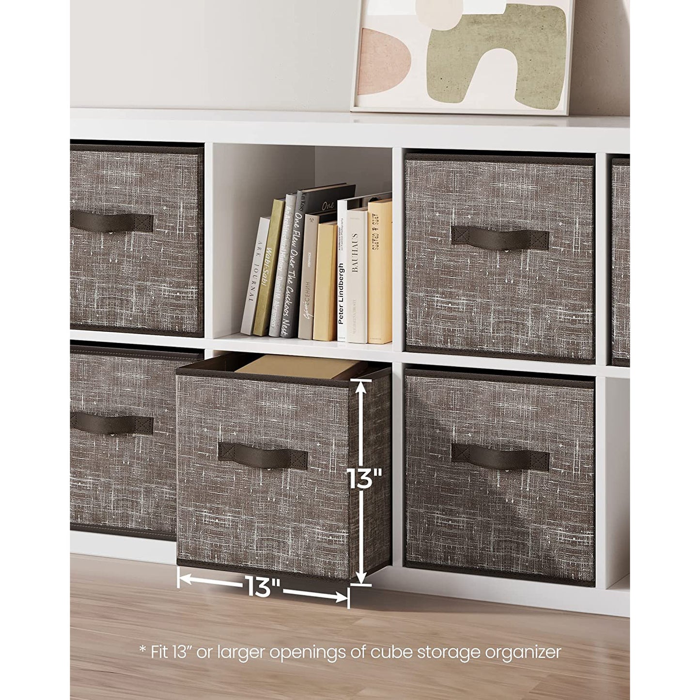 Non-Woven Fabric Storage Cubes with Double Handles - HWLEXTRA 