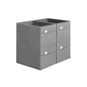 Set of 4 Storage Baskets with Double Handles