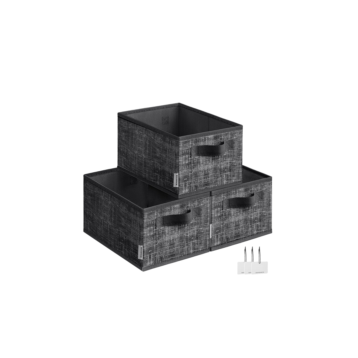 Set of 3 Fabric Storage Bins