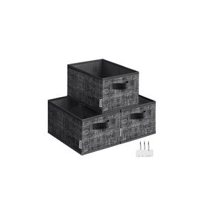 Set of 3 Fabric Storage Bins