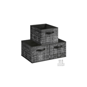 Set of 3 Fabric Storage Bins