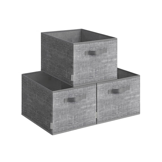 Set of 3 Fabric Storage Bin