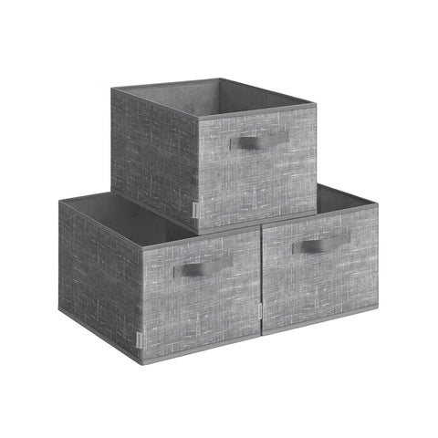 Set of 3 Fabric Storage Bin