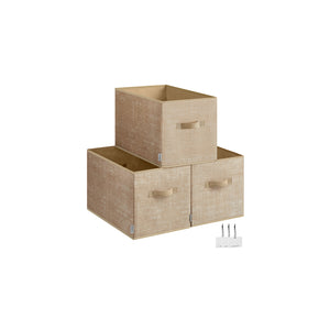 Set of 3 Fabric Storage Bins