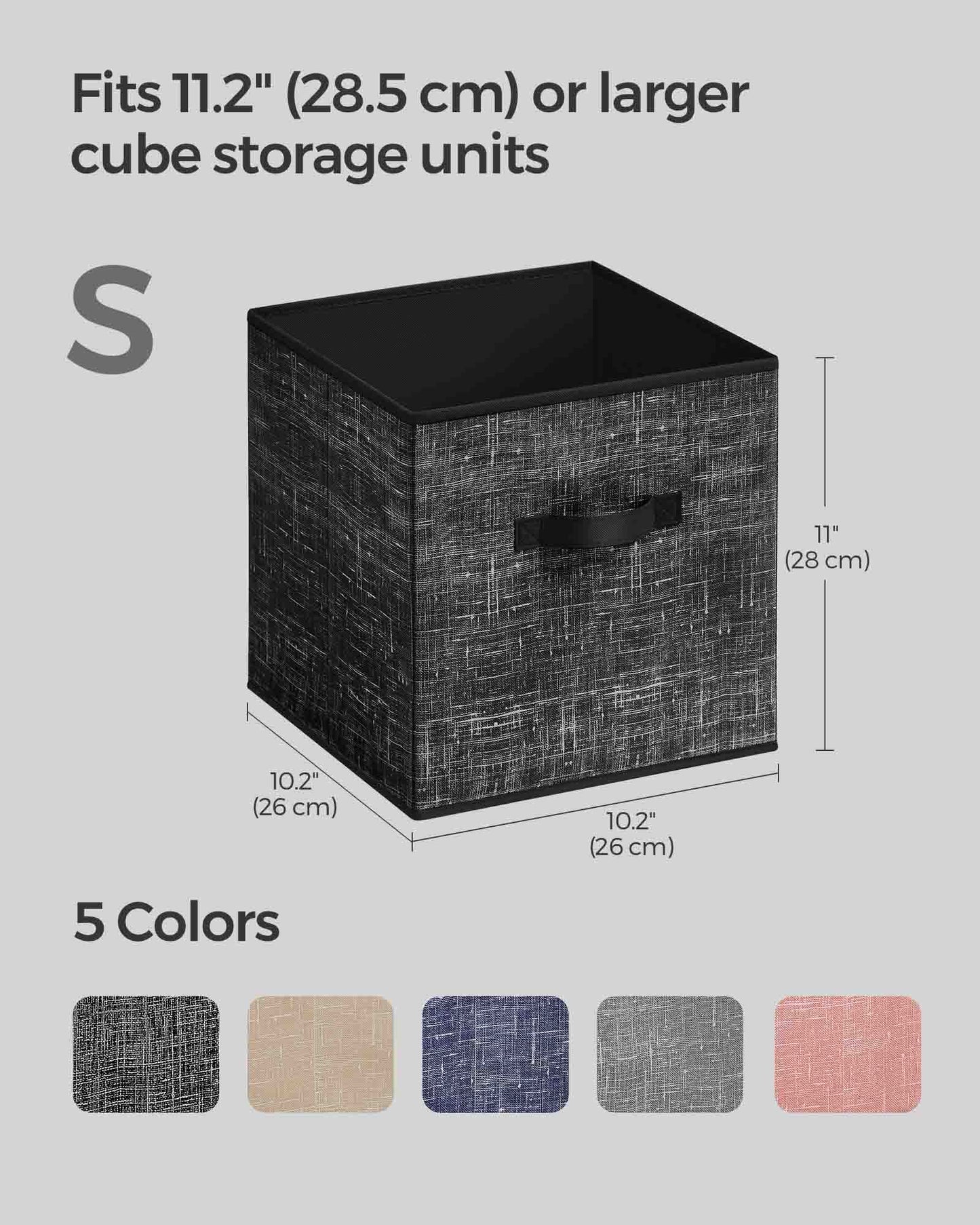 Set of 8 Foldable Storage Cubes - HWLEXTRA 