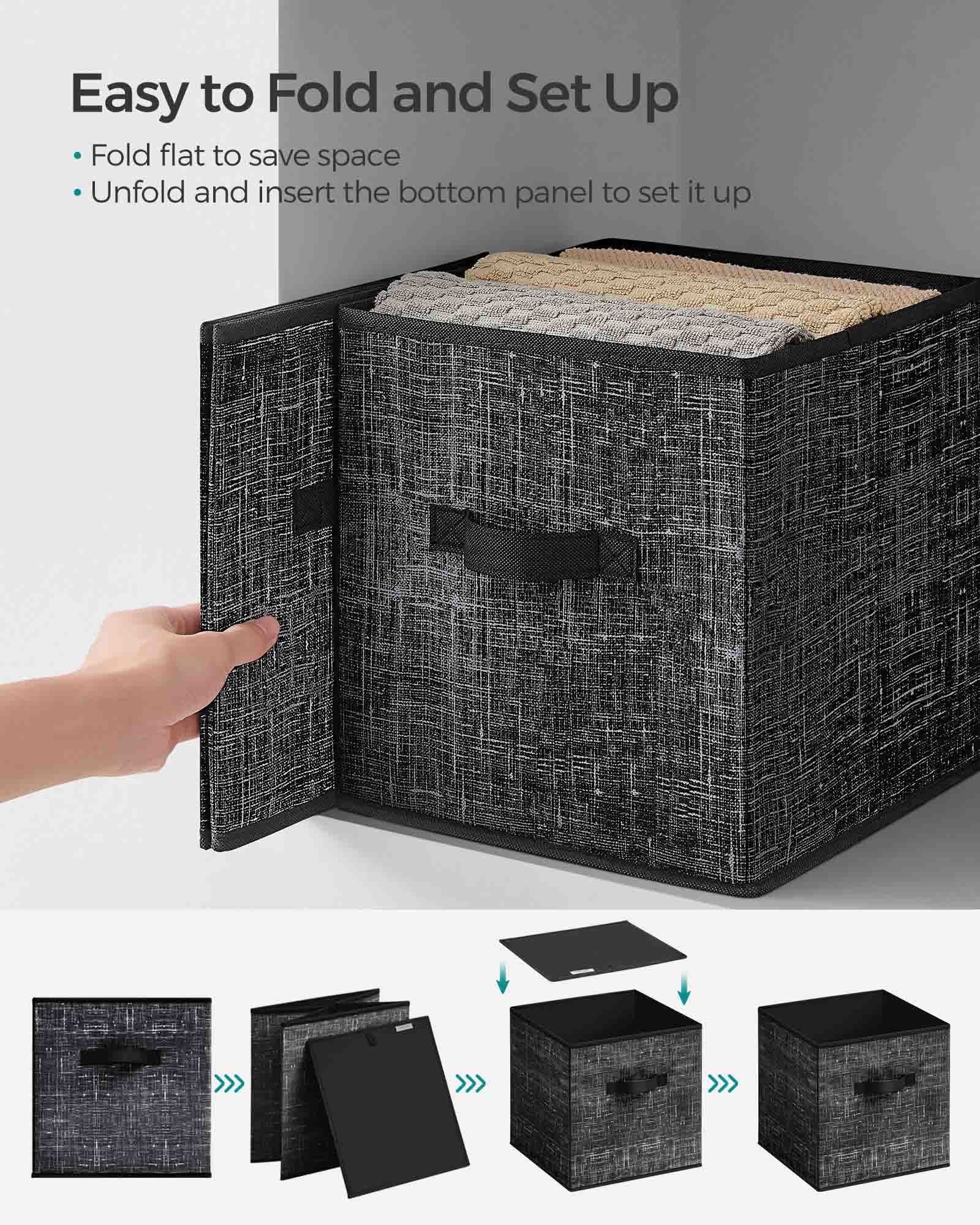 Set of 8 Foldable Storage Cubes - HWLEXTRA 