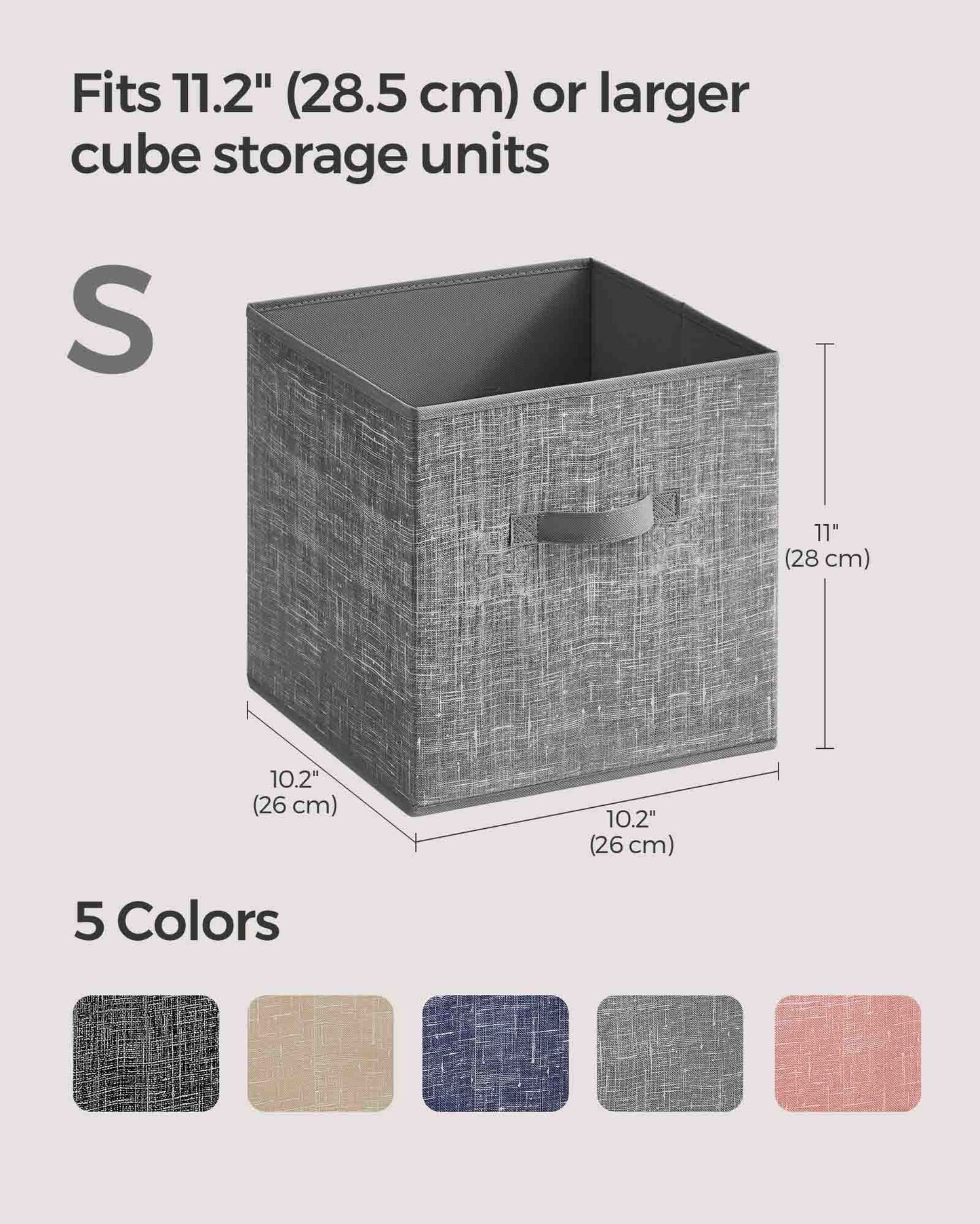 Set of 8 Foldable Storage Cubes - HWLEXTRA 