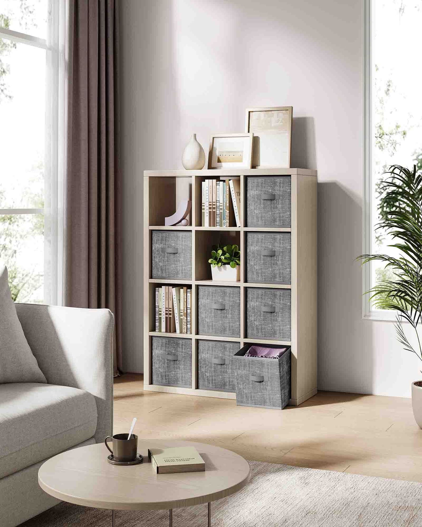 Set of 8 Foldable Storage Cubes - HWLEXTRA 