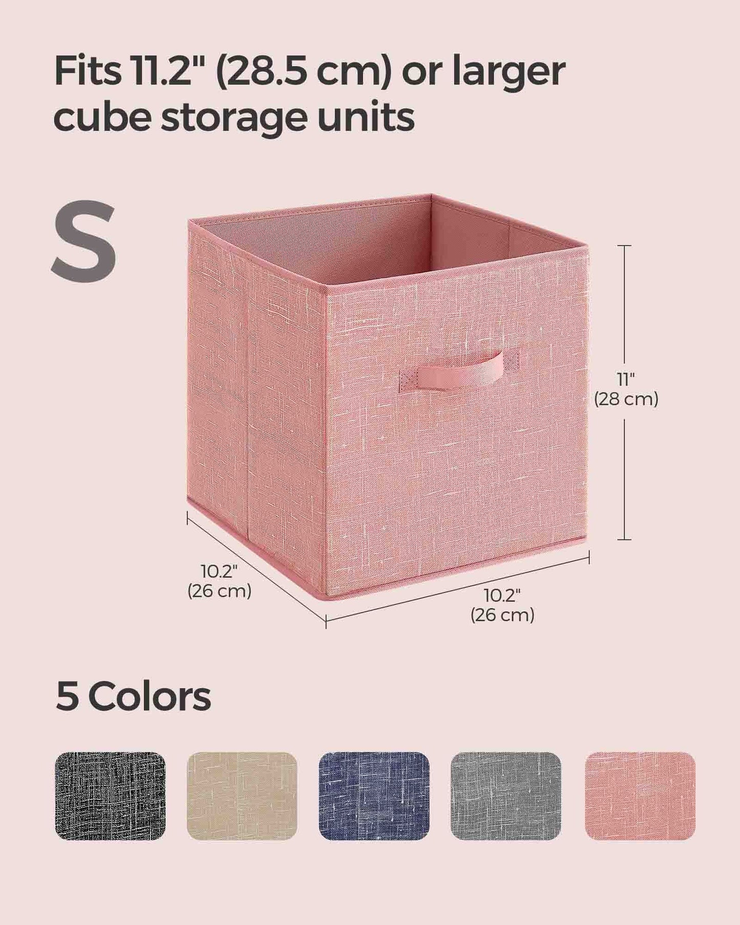 Set of 8 Foldable Storage Cubes - HWLEXTRA 