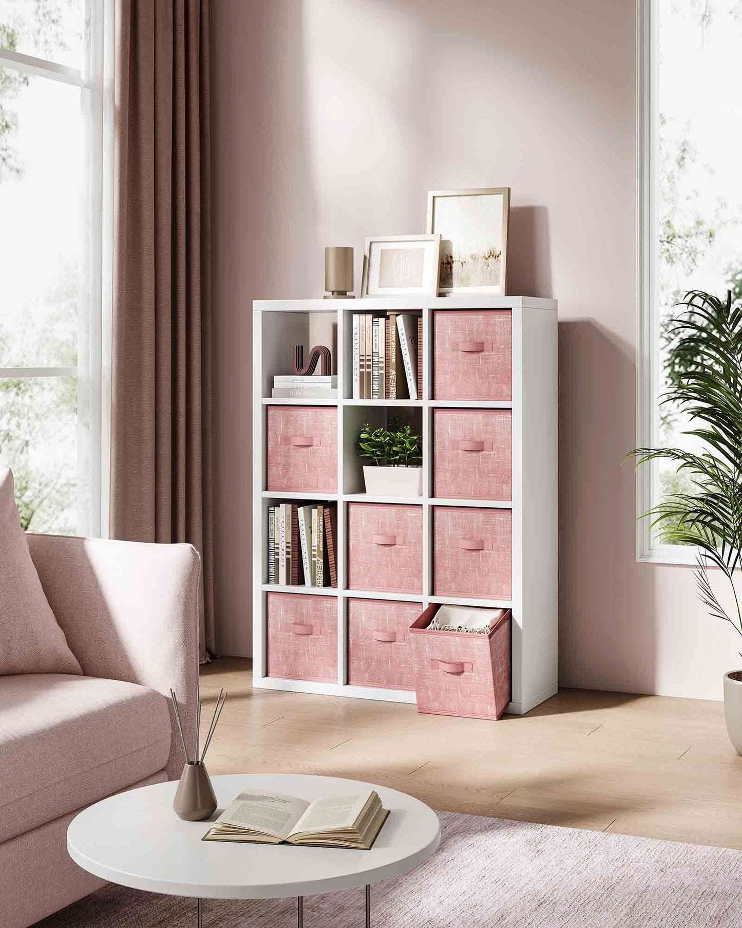 Set of 8 Foldable Storage Cubes - HWLEXTRA 