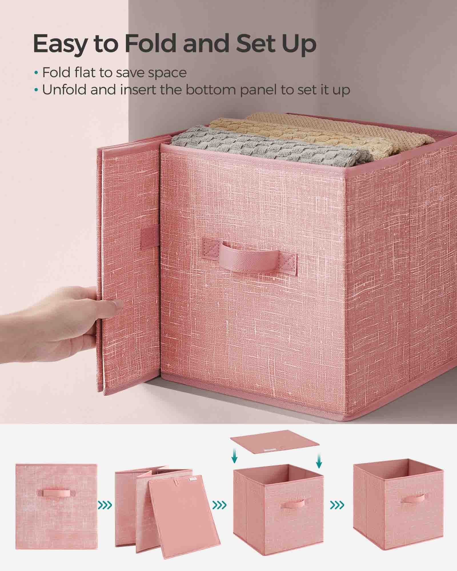 Set of 8 Foldable Storage Cubes - HWLEXTRA 