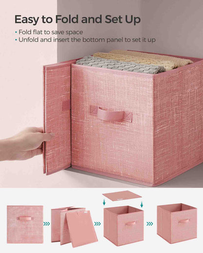 Set of 8 Foldable Storage Cubes - HWLEXTRA 