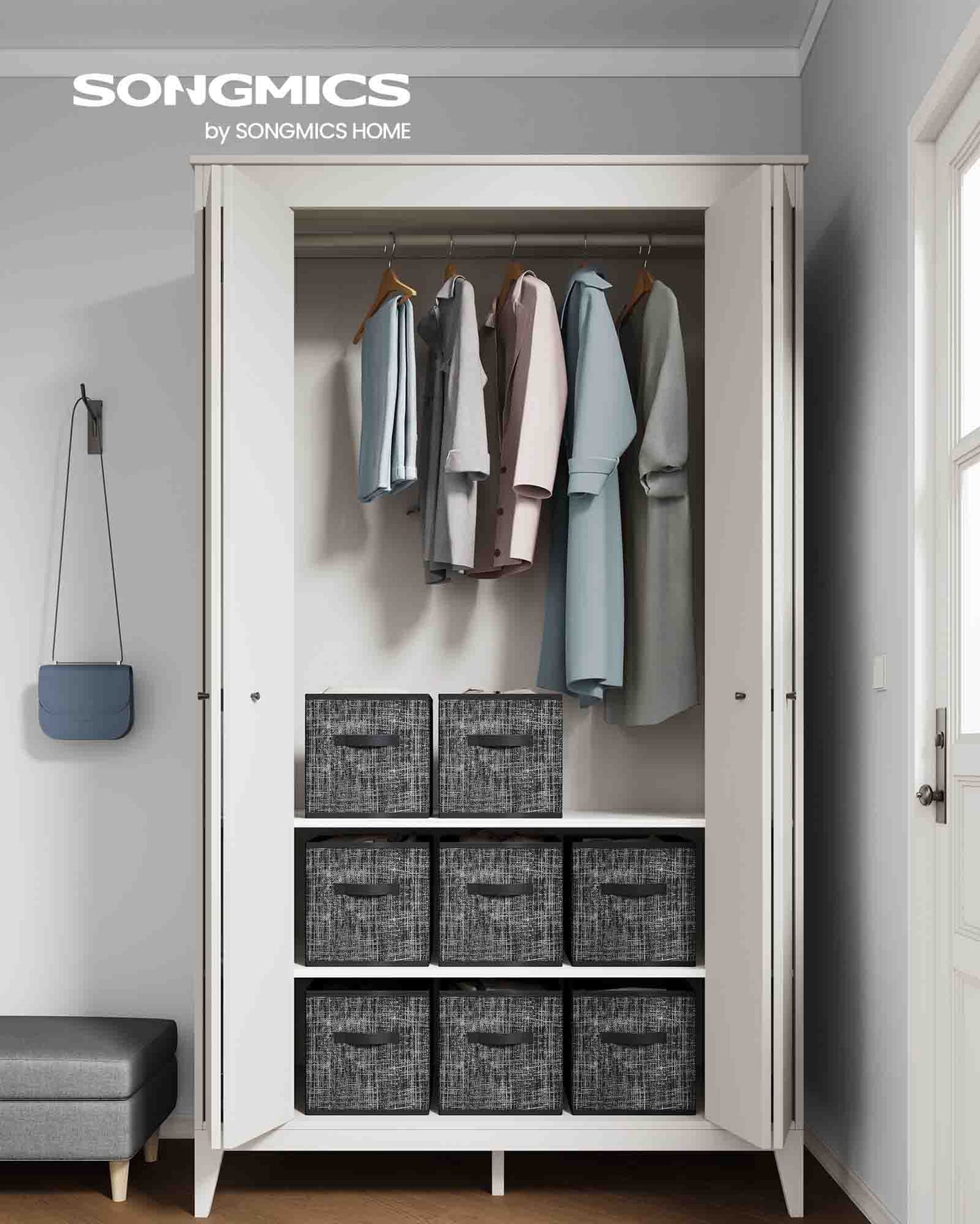 Set of 8 Foldable Storage Cubes