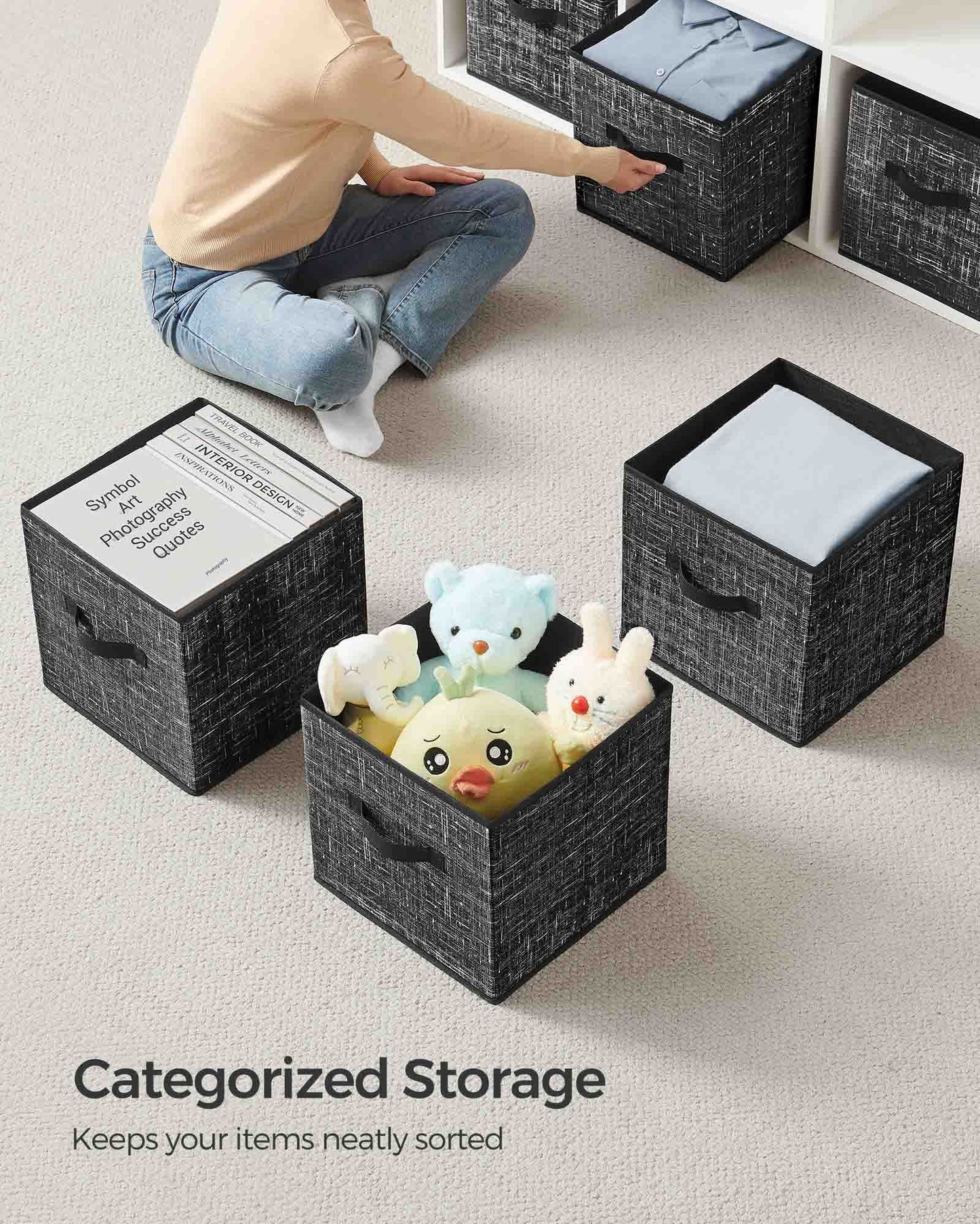 Set of 8 Foldable Storage Cubes