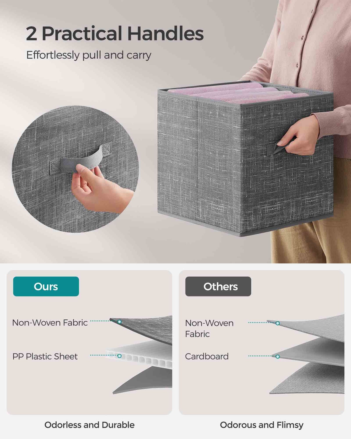 Set of 8 Foldable Storage Cubes