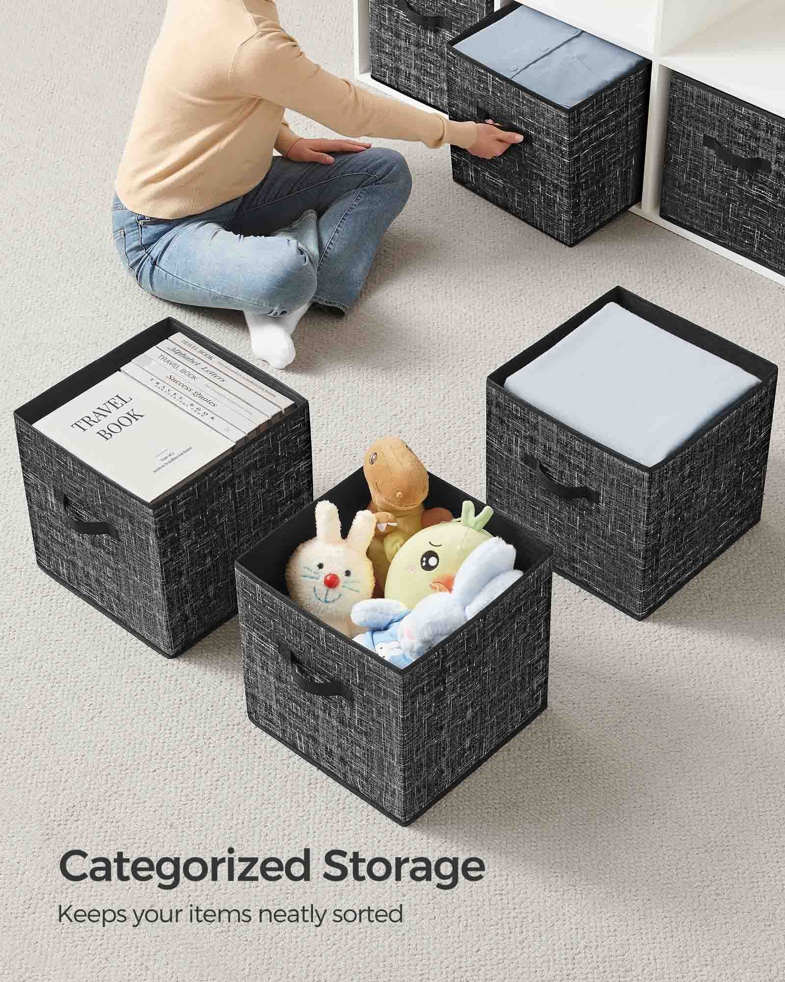 Set of 8 Foldable Storage Cubes - HWLEXTRA 