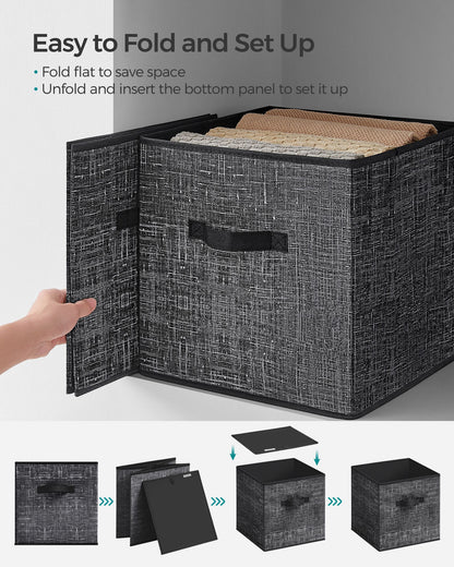 Set of 8 Foldable Storage Cubes - HWLEXTRA 
