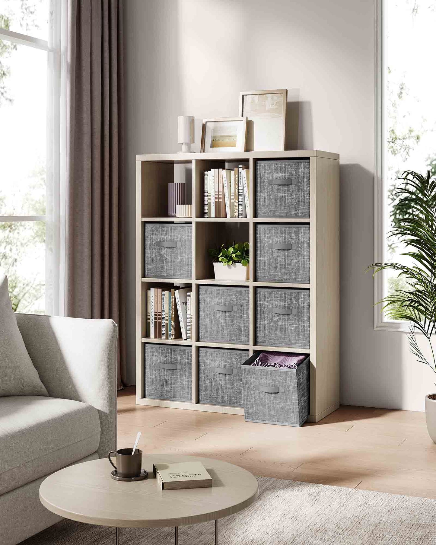 Set of 8 Foldable Storage Cubes - HWLEXTRA 