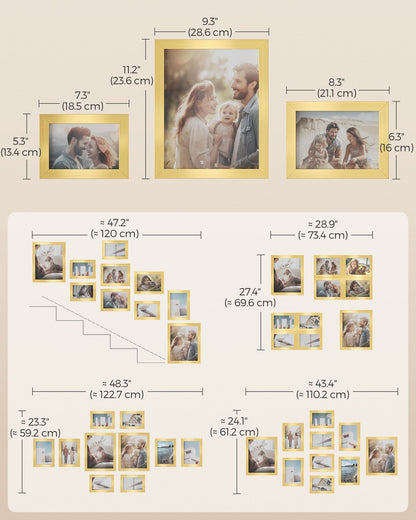 Collage Picture Frames, Set of 10