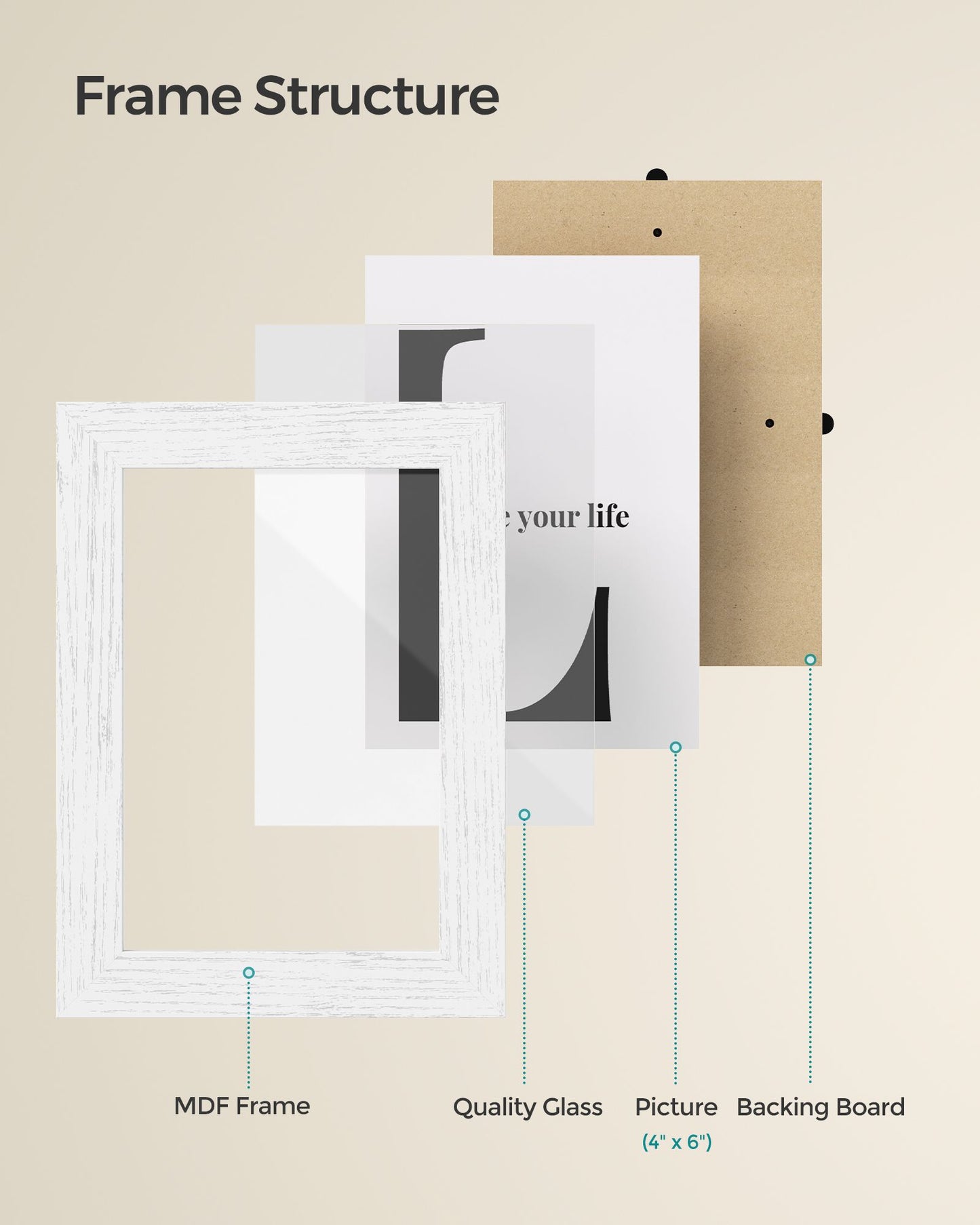 Collage Picture Frames, 4x6 for Wall Decor Set of 12