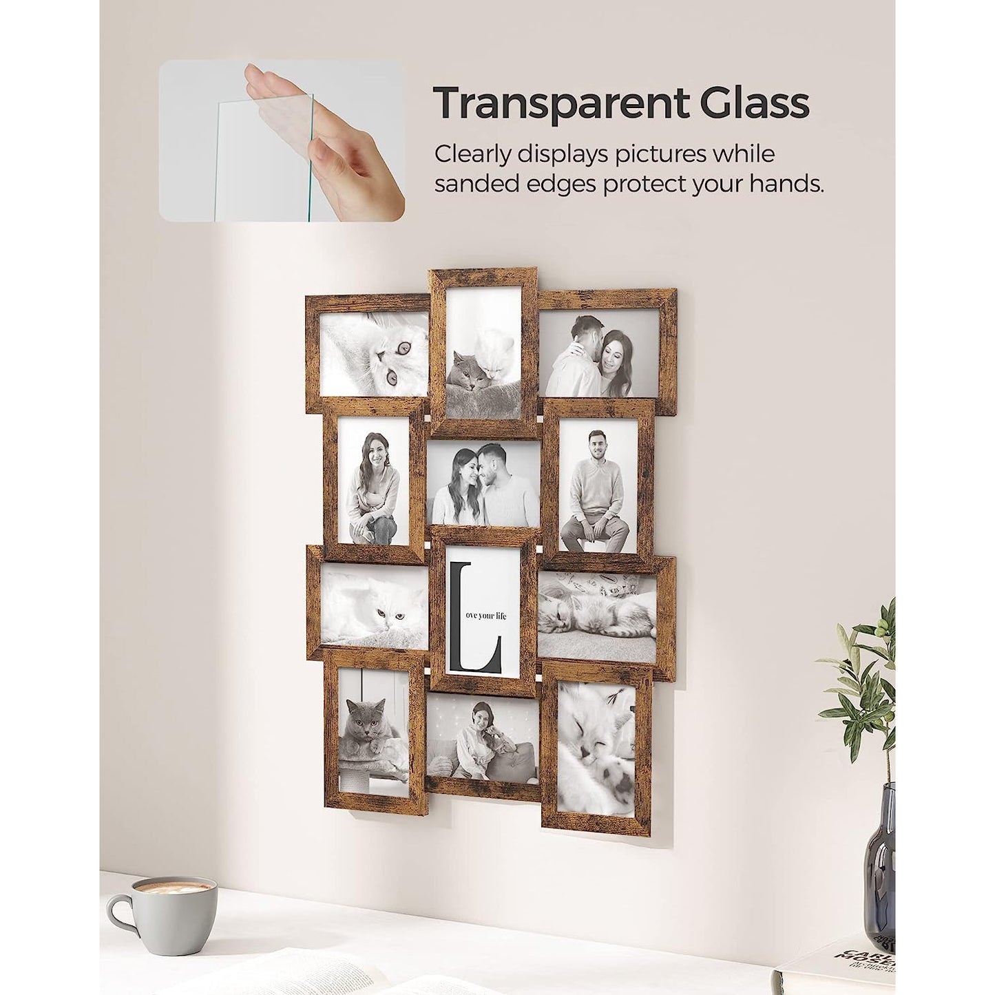 Collage Picture Frames, 4x6 for Wall Decor Set of 12