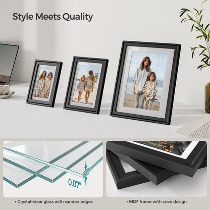 Set of 10 Collage Photo Frames, Two 8x10, Four 5x7, Four 4x6 Frames