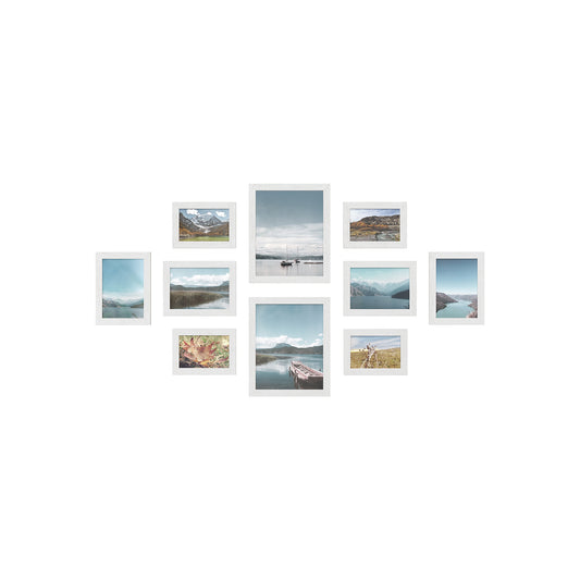 Collage Picture Frames Set of 10, Two 8x10, Four 5x7, Four 4x6