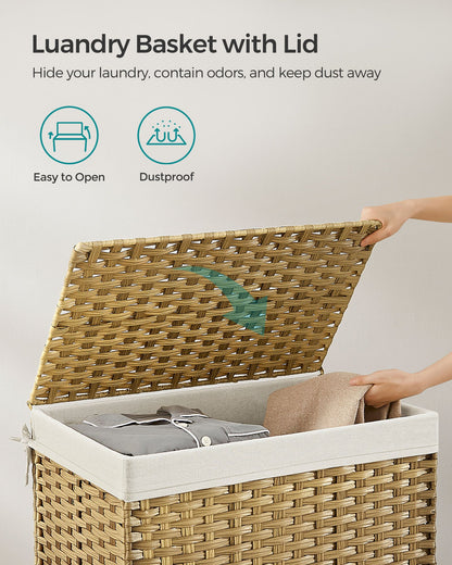 Storage Basket with Lid, 27.7 Gallon (105L)
