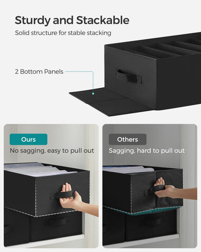 Set of 4 Large Size Wardrobe Clothes Organizers